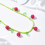 Charm Gift Raspberry Pendant Necklace Crafted from Acrylic with 5