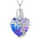 Heart Entangled Tree Cremation Necklace For Ashes-Purple 1