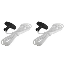 2pcs 3 Meters Pull Rope with Handle Handle Rope Universal Pet Engine Pull Rope Lawn Mower