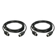 2X MIDI Extension Cable 5 Pin Male to Male High Quality MIDI Extension Cable for Electric Piano Guitar Instrument 1M