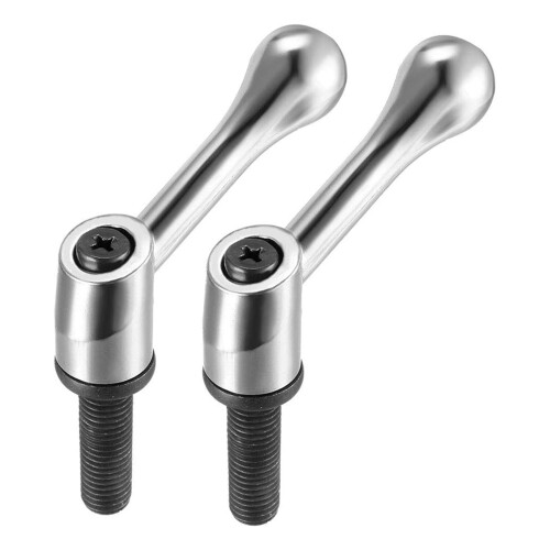 6pcs M12 X 40mm Handle Adjustable Clamp Lever Threaded Button Ratchet Male Threaded Stud Knob Lock 1