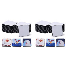 40PCS Square Sublimation Blanks Coasters,3.5 X 3.5 Inch/5MM for Thermal Sublimation DIY Crafts Painting Heat Transfer