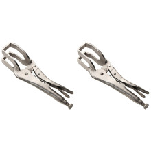 2st 11 Inch Stalen Bankschroef Vaste Lasplaat Klem Metalen Handgreep Borgtang