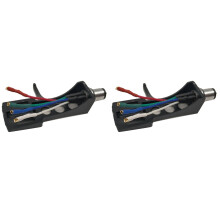2X Vinyl Phono Stand Turntable Headshell Universal LP Phono Cartridge Phonograph Holder Stylus Lead Wire