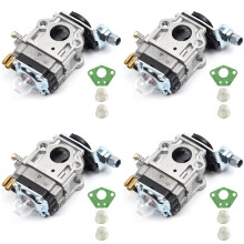 4 Set 15mm Carburetor Kit for Brush Cutter 43Cc 49Cc 52Cc Shredder Chain Saw Chainsaw