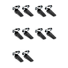 5X Pedais Retrô Modificados, Pedais com Absorção de Choque para Motocicletas, Conjuntos de Pedais Dobráveis, Adequados para , , Etc.