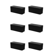 6X Kabelbeheerbox Cord Organizer Box Power Strip Surge Protector Cover TV Cord Box voor Thuiskantoor