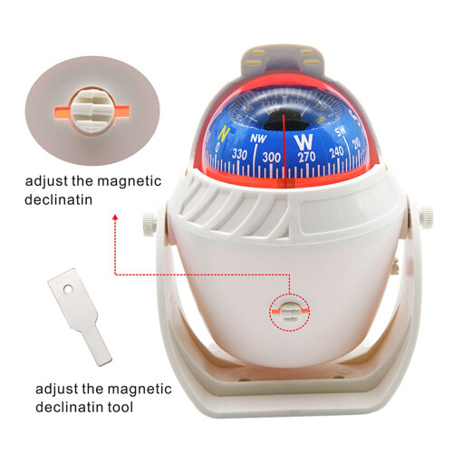 3X Boat Compass Professional Marine Compasses Navigate Tools Sailing Tool with Clear Displaying Navigation 2