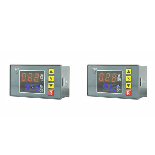 2X T3231 Digital  Delay Relay Multifunction LED Display Cyclic Timing Control  Adjustable Timing Relay,B