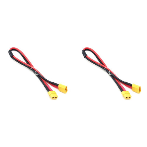 2X XT60 to Adapter Cable XT60 Connector Plug Xt60 Adapter Cam Type Connectors 30cm