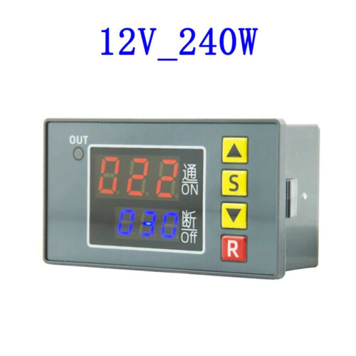 2X T3231 Digital  Delay Relay Multifunction LED Display Cyclic Timing Control  Adjustable Timing Relay,B 2