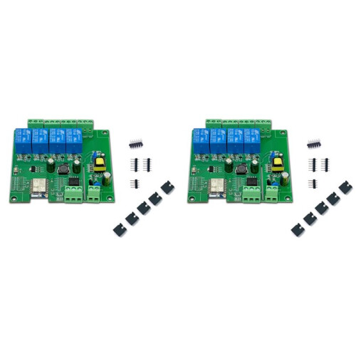 2X Relay Module ESP-07 4 Way WIFI Module AC/ Power Supply ESP8266 Development Board Secondary Development Module