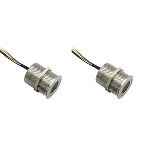2X R503 Circular Round RGB Ring Indicator LED Control DC3.3V MX1.0-6Pin Capacitive Fingerprint Module Sensor, 32Mm