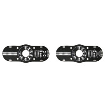 2X LED Flashing Finger Tip Gyroscope DIY Electronic Kit 51 Microcontroller Circuit Board Welding Assemble Components