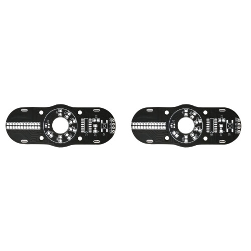 2X LED Flashing Finger Tip Gyroscope DIY Electronic Kit 51 Microcontroller Circuit Board Welding Assemble Components