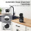 2X Automatic Soap Dispenser Touchless,4-Level Adjustable Foaming Hand Soap Dispenser,Black 1