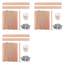 360Pcs Thick Wooden Candle Wicks, 5.1x0.5 Inch Natural Smokeless Wood Wicks for Candle Making