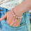Ensemble de bijoux en perles avec nœud papillon en-Bleu 4