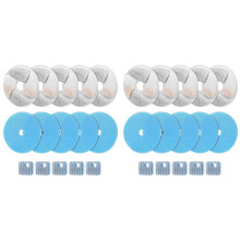 Juego de 10 Filtros de Repuesto para Fuente de Agua para Gatos, Filtro de Fuente para Mascotas Cuadrado de 2,2 L/73 Oz, Filtración Triple