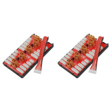 2X 2-in-1 XT30 XT60 Parallel Charging Board Supports 4 Packs 2-6S Lipo Battery for RC Models Multicopter Part
