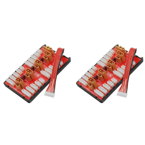 2X 2-IN-1 XT30 XT60 Parallell Charging Board Stöder 4-Pack 2-6S Lipo-Batteri för RC-Modeller Multicopter Part