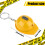 24Pcs Construction Partys  Flashlight Keychain Miniature Construction Helmet Flashlight Small Safety Hat Keychain 7