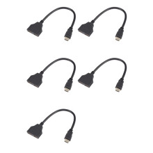 5X 1080P -Poort Mannelijk Naar 2 Vrouwelijk 1 in 2 Uit Splitterkabeladapterconverter