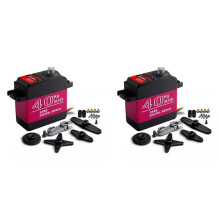 2X Waterproof Servo 40Kg High Torque Metal Gear Digital Servo for 1:8/1:10/1:12 RC Car Robot 180