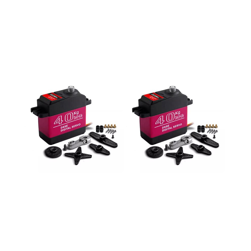 2X Waterproof Servo 40Kg High Torque Metal Gear Digital Servo For 1:8/1:10/1:12 Rc Car Robot 180 4711298474218