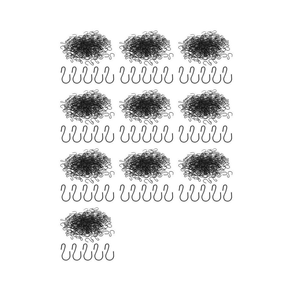 Photos - Waste Bin 1200Pcs 1-Inch S-Shaped Hook, S-Shaped Hook, Small S-Shaped Hook, Metal Decorative Hook, for Crafts(Black)