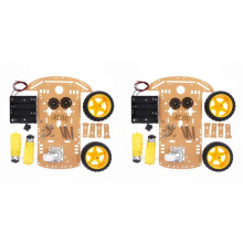 2X Diy Kit 2WD Robot Car Chassis Kits with Speed Encoder DIY Education Robot Car Kit