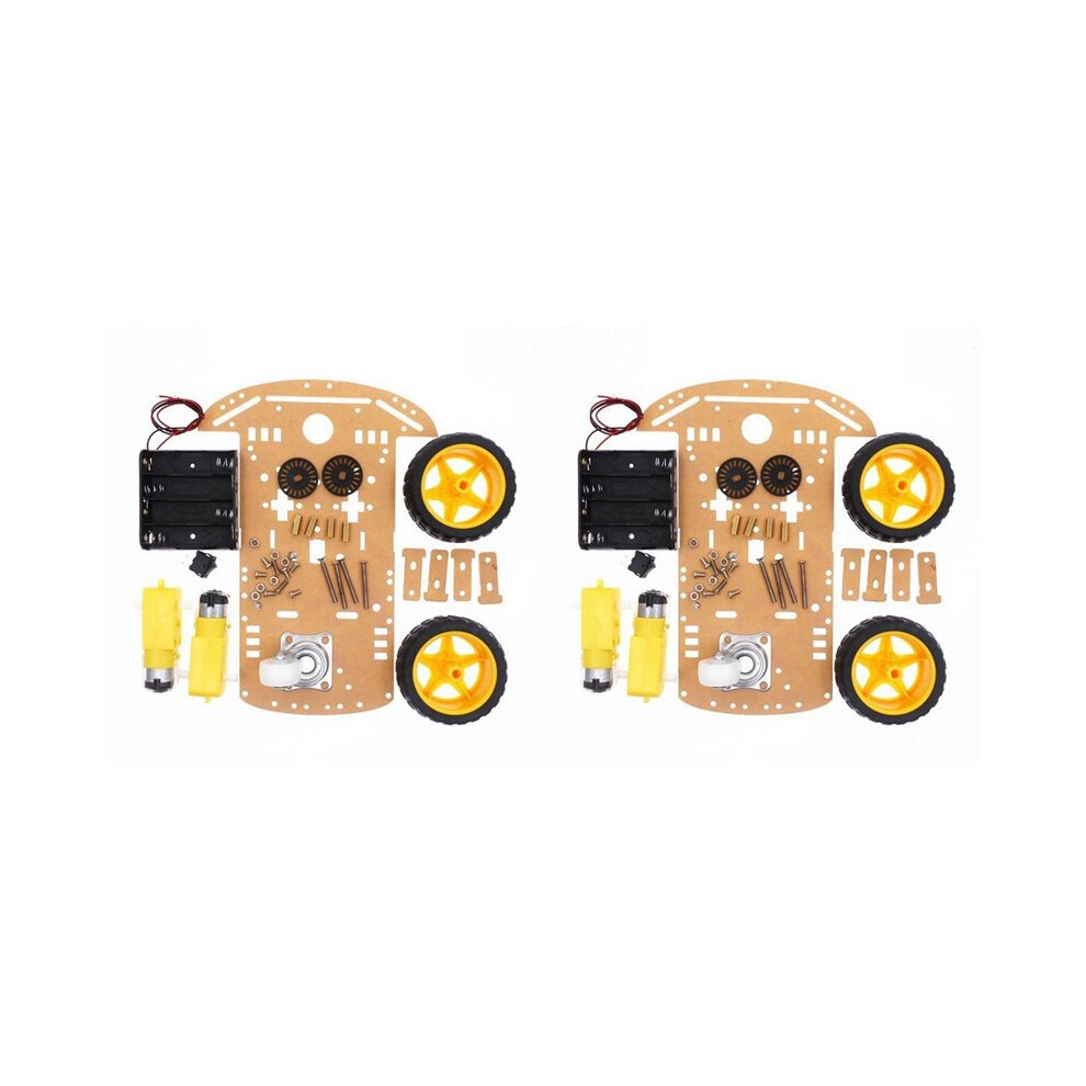 2X Diy Kit 2Wd Robot Car Chassis Kits With Speed Encoder Diy Education Robot Car Kit 6031162832684