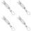 4X Precise Thread Size Checker Keychain,Bolt and Nut Identifier Gauge Size Gauge Precise Bolt Size Finder Keychain 1
