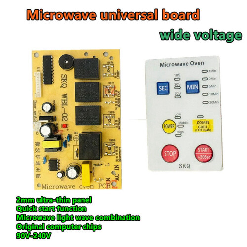 5X Universal Microwave Power Supply Control Board Repair Computer Microwave Oven Computer Board Membrane Keypad 2