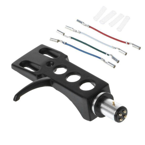 4X Phono Turntable Headshell Mount Phono Cartridge Phonograph  Holder Stylus Lead Wire for LP Disc Record Player 1