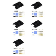 5X CM4 Dedizierter Aluminium-Kühlkörper für Raspberry Pi Compute Module 4 mit Wärmeleitpads, Passive Kühlung für CM4-Board