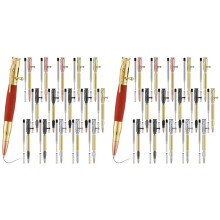 Set di 30 Penne In Legno, Set di Penne A Sfera, Materiale Scolastico DIY, Forniture per La Classe, Regali per Insegnanti e Studenti