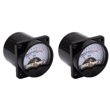 VU Meter da Pannello Ad Alta Precisione da 6 V A 12 V con Retroilluminazione Calda, Registrazione del Livello Audio, Amperometro, 2 Pezzo