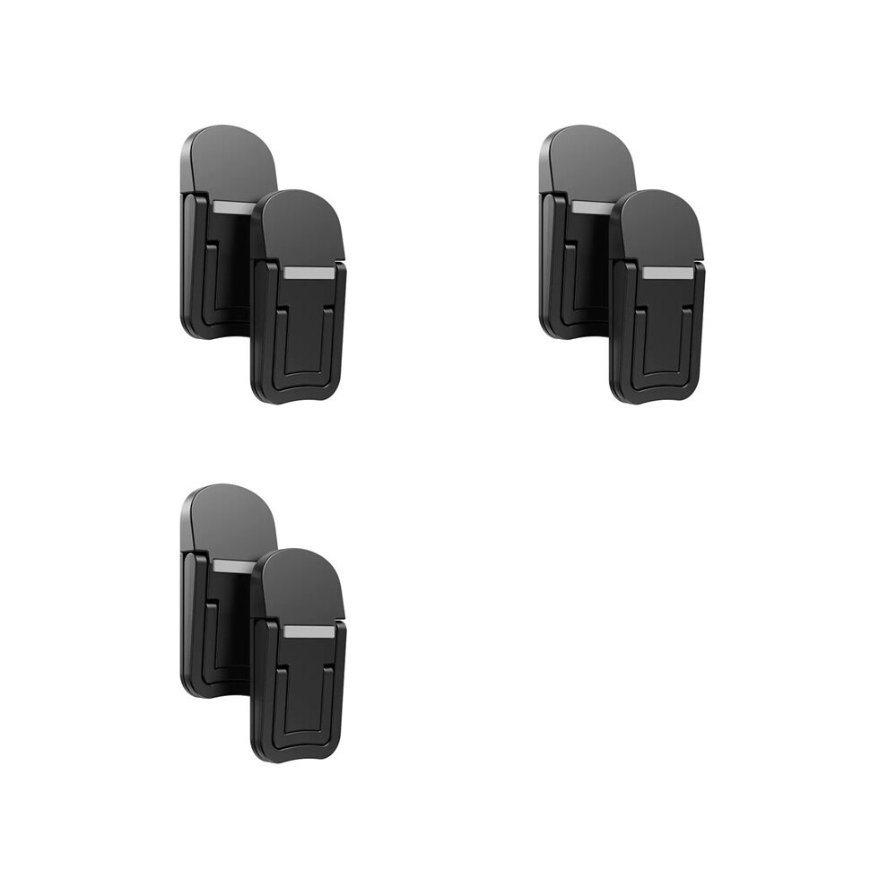 6Pcs Portable Laptop Stand Computer Riser Lift Self-Adhesive Foldable Invisible Notebook Adjustable Height Stand Black 6032160353478