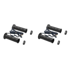 2X Handbeheizte Griffe für Motorräder, 22 mm, Handbeheizte Griffe, ATV-Wärmer, Geformte Griffe, Einstellbare Temperatur, Beheizter Griff