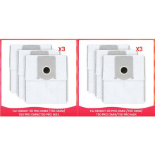 6x Sac à Poussière pour Aspirateur Robot pour DEEBOT X8 PRO OMNI /T50 OMNI/T50 PRO OMNI/T50 PRO MAX. Kit D'Accessoires.