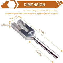 4X Diapason da 4096 Hz, Diapason nel Cristallo per La Guarigione, di con Martello nel Legno e Custodia Morbida