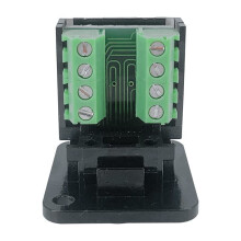 Adaptateur de Borne à Vis pour Montage sur Panneau RJ45 Femelle 15 Pièces, Type D RJ45 8P8C Femelle Vers Borne 8 Broches