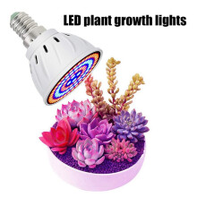 2X Wachstum Licht Glühbirne 60 LEDs Pflanzen Licht Voll für Zimmer Pflanzen Sukkulenten Garten Blumen, E14, 220 V