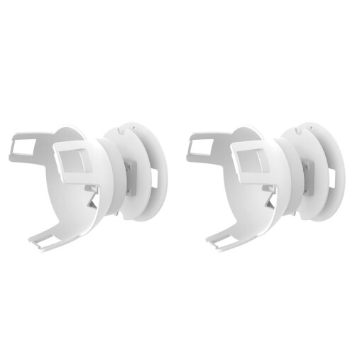 2X Wall Mount Speaker Holder for Echo ,Indoor Sound Box Bracket Built-in Cable Management,White