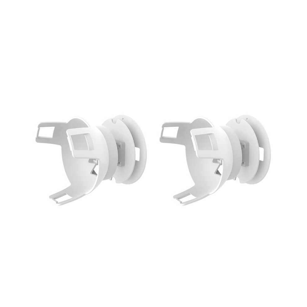 2X Wall Mount Speaker Holder For Echo ,Indoor Sound Box Bracket Built-In Cable Management, White 6033474081019