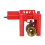 8X  Valve Locking, Adjustable  Valve Locking Device, Small, for 1/2Inch-2-1/2Inch Outer Pipe Diameter, Red 5