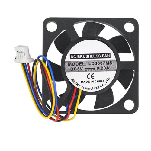 2X for Raspberry Pi 5 Cooling Fan 4Pin JST Terminal Connector Multi-Function 5 Generation Special 3007 Heatsink Fan 2