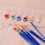 200 Strips 1200 Pots Empty Paint Strips and 200 Pieces Paint Brushes,Paint Cup Clear Plastic Storage Containers,3Ml 7