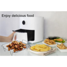 2st 9,37 Tums Hållare för Airfryer, Torkställ för Lager och Rostfritt Stål, Tillbehör i Rostfritt Stål för Airfryer på 8 Till 12 Liter